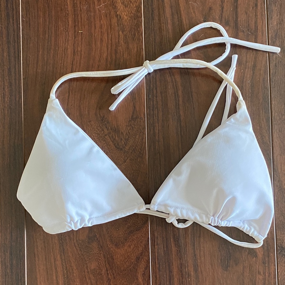 White Triangle Bikini Set - Picture 2 of 7